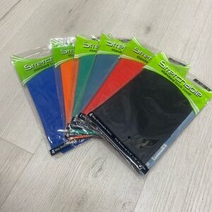 Standard Book Cover - Black, Red, Blue, Green, Orange, Teal (Multi-Pack)